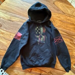 Grunt Style Black Patriotic Hoodie